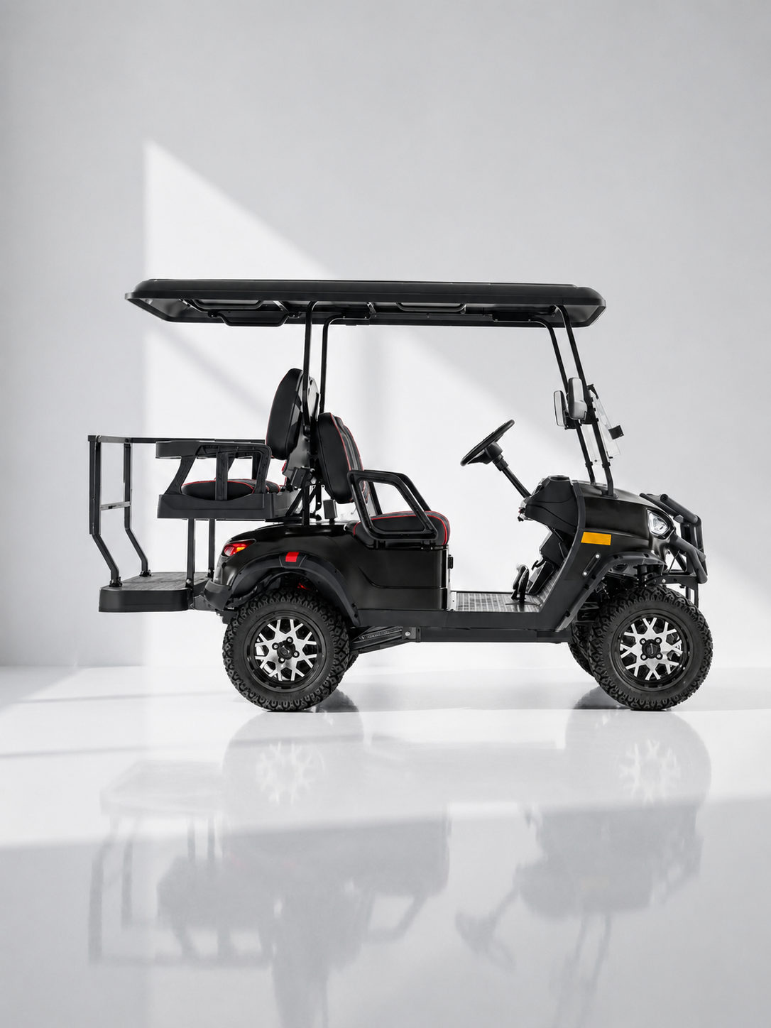 Kandi Kruiser 4P - Black electric golf cart main product view at Rider Outlets