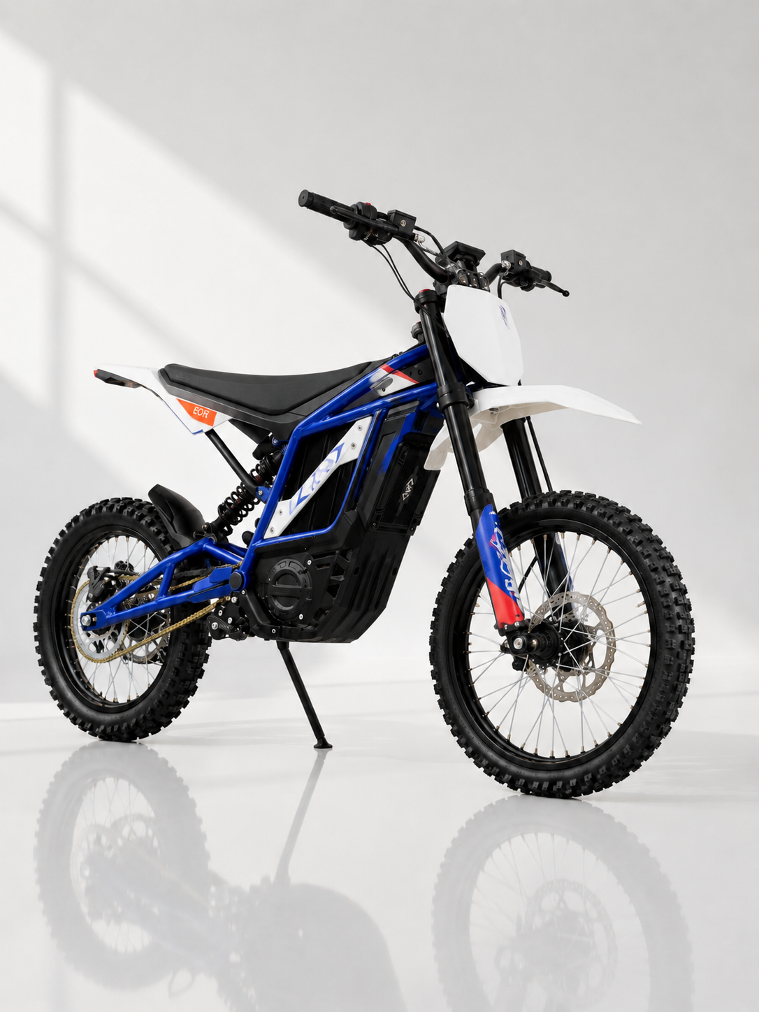 Claw Eon Ultra - Blue electric dirt bike alternate product angle at Rider Outlets