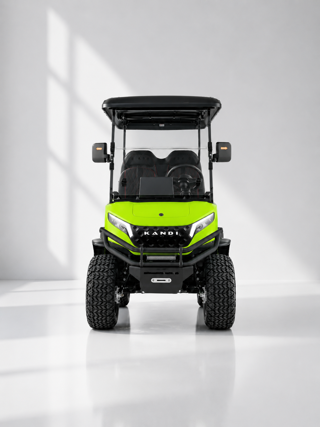 Kandi Kruiser 4Pro FWD Green electric golf cart front view