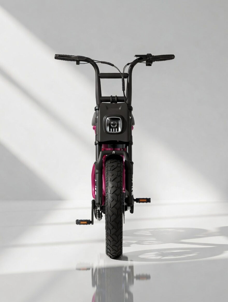 MEELOD T16 Pink electric bike front view