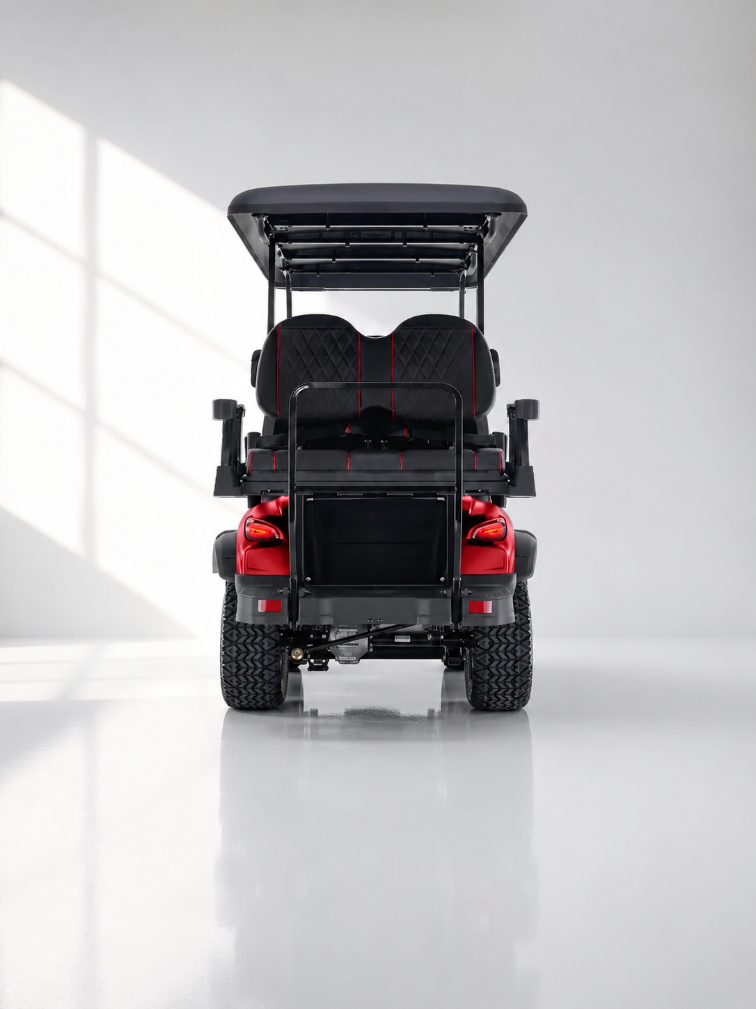 Kandi Kruiser 4P - Red electric golf cart additional product detail view at Rider Outlets