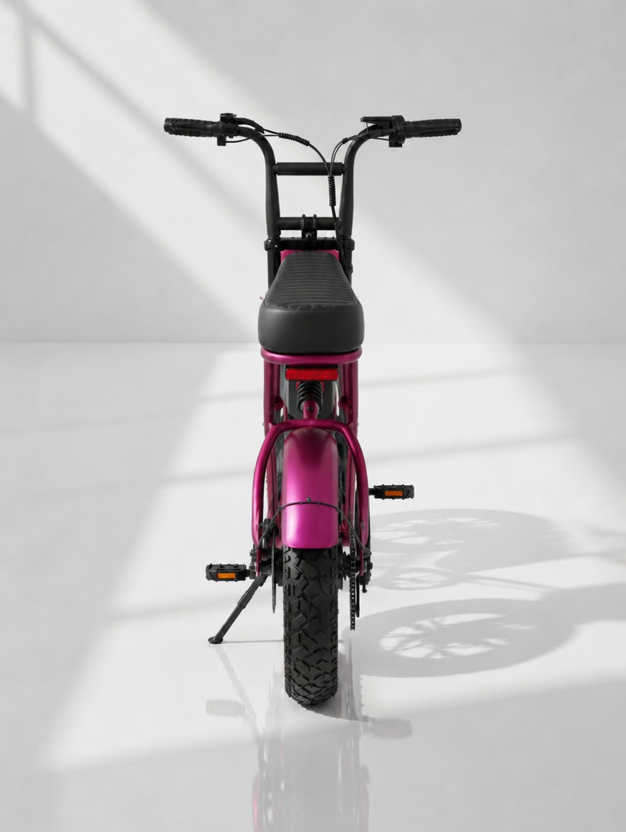 MEELOD T16 Pink electric bike rear view