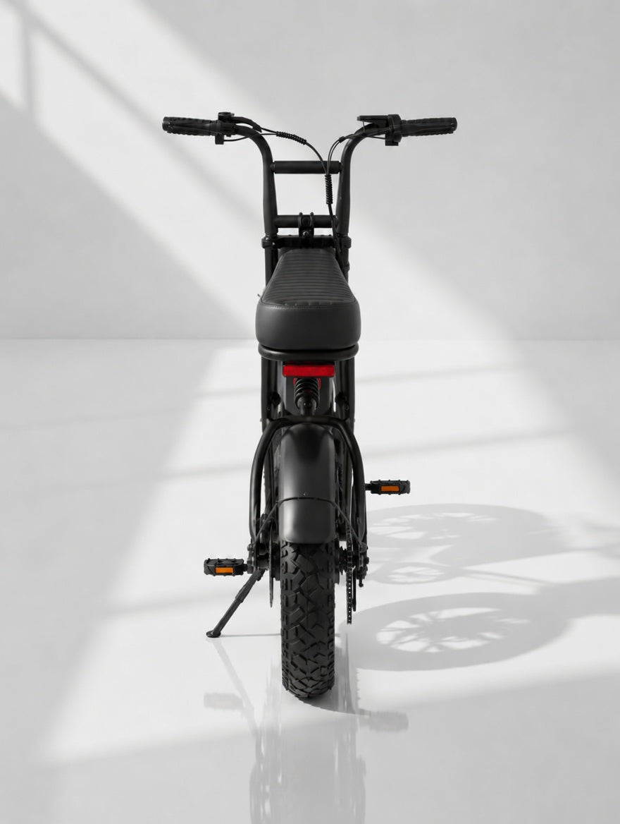 MEELOD T16 Black electric bike rear view